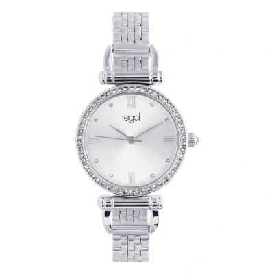 Afbeelding van Lucardi dames Regal Horloge Zilverkleurig met zirkonia Alloy 29.90 mm