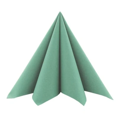 Afbeelding van Sovie Linclass Airlaid servetten eucalyptus 50 stuks hoogwaardige wegwerpservetten 40 x cm scheurvast, absorberend en vormvast ideaal voor bruiloft feesten