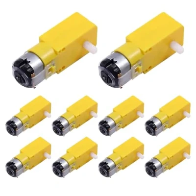 Afbeelding van GERUI 10 stuks TT DC transmissiemotor dubbele as 1:48 3 6V DC3V 12V voor Arduino intelligente autoroboter (TT motor klassieke versie)