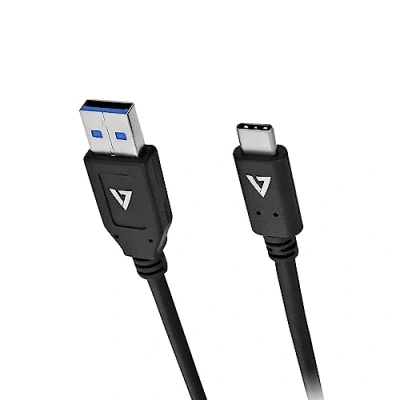 Afbeelding van Kabel USB A naar C V7 V7U2C 1M BLK 1E Zwart 1 m