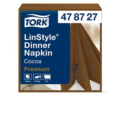 Afbeelding van Tork LinStyle Dinnerservet 39x39cm 1/4 vouw Cocoa 478727