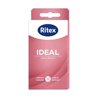 Afbeelding van Ritex IDEAL condoom, extra vocht, glijmiddel, 10 stuks, Geproduceerd in Duitsland