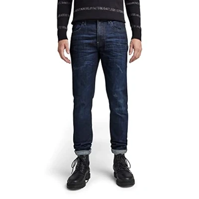 Afbeelding van G Star Revend Slim fit jeans, Heren, Maat: 30x32, Worn in dark sapphire restored