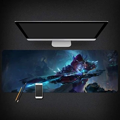 Afbeelding van Muismat Warcraft Speed Gaming Mouse Pad XXL Mousepad 900 x 400mm groot formaat 3mm dikke voet Perfecte precisie en snelheid, H
