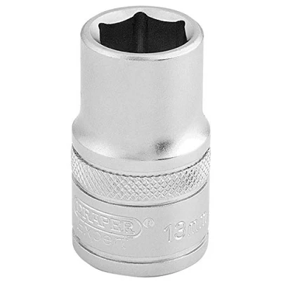 Afbeelding van Draper Expert 1/2&quot; 13 mm vierkante aandrijfbus 6 punts inbussleutel Chroom vanadium stalen moersleutel accessoire 16602