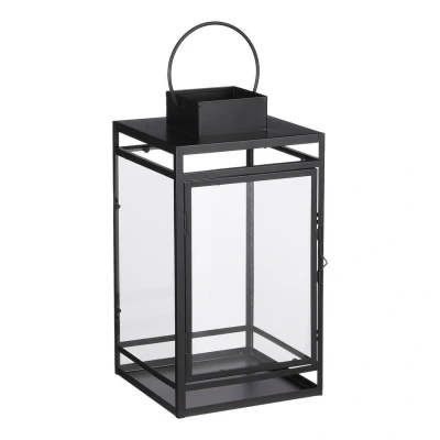 Afbeelding van Storm Lantaarn L19,5 x B19 H36 cm Zwart