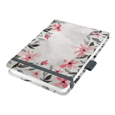 Afbeelding van SIGEL JN398 Notizblock Jolie, DIN A6+, dotted, grau, rosa