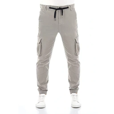 Afbeelding van riverso RIVHanno Cargobroek voor heren, slimfit, cargo broek, vrijetijdsbroek, katoen, zakken, stretch, outdoor, zwart, groen, beige, olijf, marineblauw, grijs, w30, w31, w32, w33, w34, w36, w38, w40,