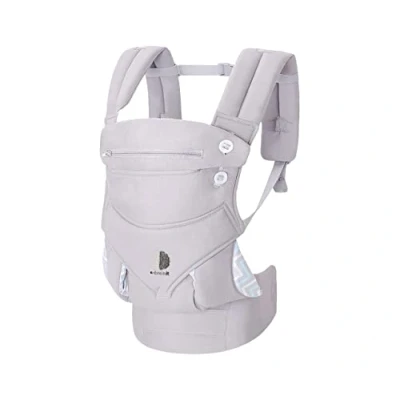 Afbeelding van ebrainit Babycarrier ergonomische, babydrager 4 posities, kinderdrager van puur katoen, maanden 18 kg, zittend bij M praktische babydraagtas pasgeborenen