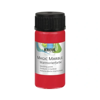 Afbeelding van KREUL Rode Magic marble Marmer effect verf 20ml voor eindeloze toepassingen zoals toepassingen, van achtergronden schilderijen tot gitaren