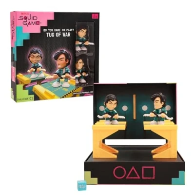 Afbeelding van IMC Toys Squid Game uitdagingen om te spelen en tentoonstellen, inclusief mini set figuren, spel voor volwassenen vanaf 17 jaar