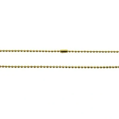 Afbeelding van Dunne bolletjes ketting goudkleurig staal 60cm 1.5mm
