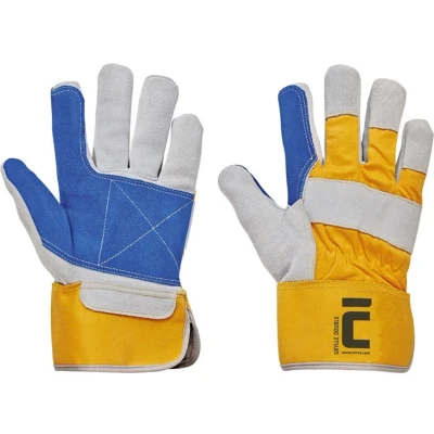 Afbeelding van Cerva GRYLLE DOUBLE handschoen cuff 7 cm 01010104 12 stuks Geel