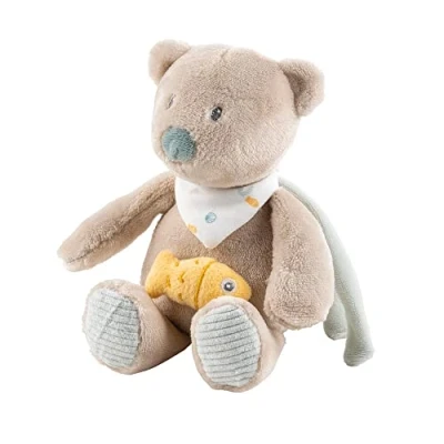 Afbeelding van Nattou Muziek Knuffel Beer Romeo, Jules en Sally 20 cm Beige