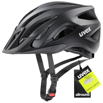 Afbeelding van uvex viva 3 lichte allround helm voor dames en heren individueel passysteem wasbare binnenbekleding black matt 56 62 cm