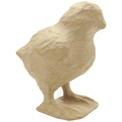 Afbeelding van Décopatch SA208C kuiken (van papier maché, maat S, 11,5 x 8 12,5 cm, om te personaliseren) 1 stuk natuur