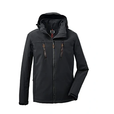 Afbeelding van KILLTEC KOW 163 Men Softshell Jacket Outdoorjas Heren Zwart Maat XXL