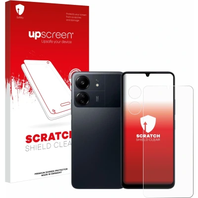 Afbeelding van upscreen Screenprotector voor Xiaomi Poco C65 (Voor+Camera) Folie Beschermfolie transparant