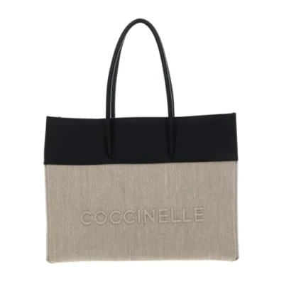Afbeelding van Coccinelle Shopper, Dames, Maat: One Size, Natural/noir