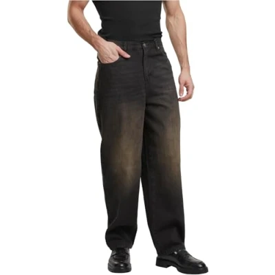 Afbeelding van Urban Classics Relaxed fit jeans, Heren, Maat: 40, Black 2000 washed