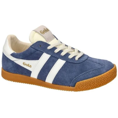 Afbeelding van Gola Elan suède sneakers blauw/wit