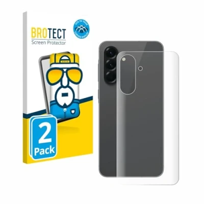 Afbeelding van BROTECT Screenprotector voor Samsung Galaxy A56 (Achterkant) Folie Beschermfolie transparant volledig dekking (2 Stuks)