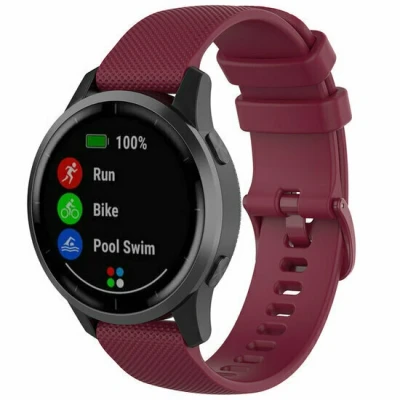 Afbeelding van Garmin Venu / Sq Sq2 2 plus Sportband met motief Wijnrood