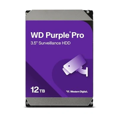 Afbeelding van Western Digital Purple Pro WD122PURP interne harde schijf 12 TB 7200 RPM 512 MB 3.5 SATA III