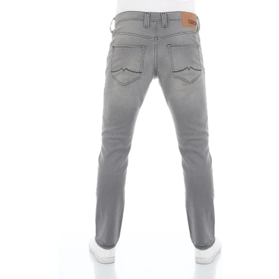 Afbeelding van Mustang Heren Jeans Broeken Real X Oregon tapered Fit Grijs Volwassenen Denim Jeansbroek