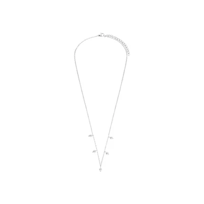 Afbeelding van Lucardi Basic Ketting silvercoloured, Dames, Maat: One Size, Silver/coloured