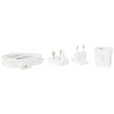 Afbeelding van Arlo magnetische oplaadkabel, 2,4 m, voor binnen, wit, compatibel met Pro 3, 4 (+XL), 5, Ultra 2 Floodlight, Go beveiligingscamera Gecertificeerd Accessoire, VMA5000C