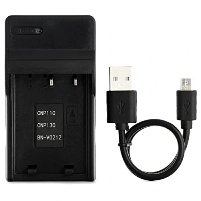 Afbeelding van NP 110 USB Oplader voor Casio Exilim EX FC200S, Z3000, ZR10, ZR15, ZR20, ZOOM Z2000, Z2200, Z2300 Camera en Meer
