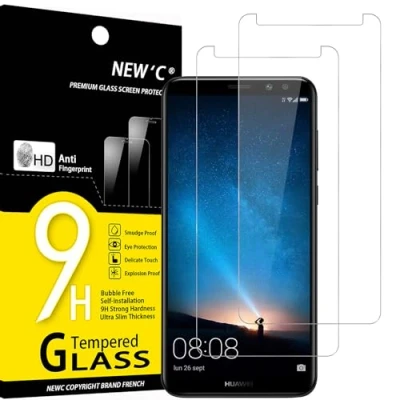 Afbeelding van NEW&#039;C 2 Stuks, Screen Protector voor Huawei Mate 10 Lite, Gehard Glass Schermbeschermer Film 0.33 mm ultra transparant, resistent