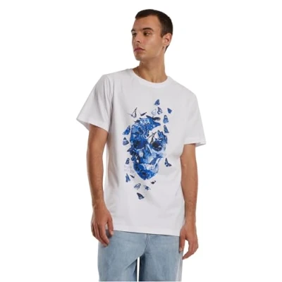 Afbeelding van Mister Tee Skull Tshirt print, Heren, Maat: XL, White