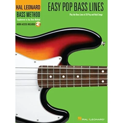 Afbeelding van Hal leonard Bass method book : easy Pop Lines + enregistrement(s) en ligne: Play the of 20 and Rock Songs
