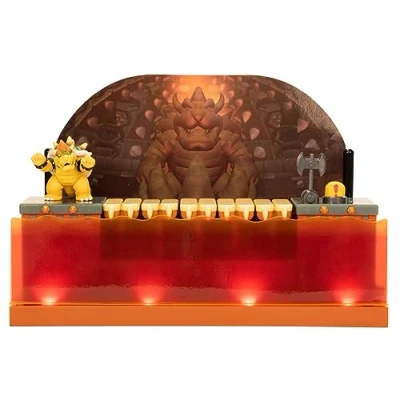 Afbeelding van Super Mario Action Figure Deluxe Bowser Battle Playset