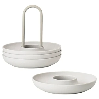 Afbeelding van Eierdop Zone Denmark Warm Grey (4 Delig)