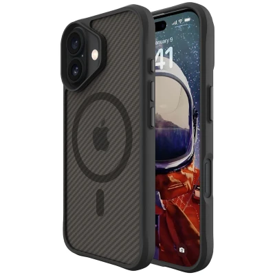 Afbeelding van Apple iPhone 16 Plus MagSafe Hoesje Kunststof imoshion Hardcase/Backcover Zwart Telefoonhoesje Shockproof/Valbescherming