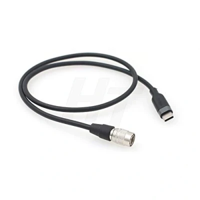 Afbeelding van HangTon PD Power Bank 12V USB C naar 4 pins voedingskabel voor Zoom F4 F8 F8N Audio Recorder 50 cm