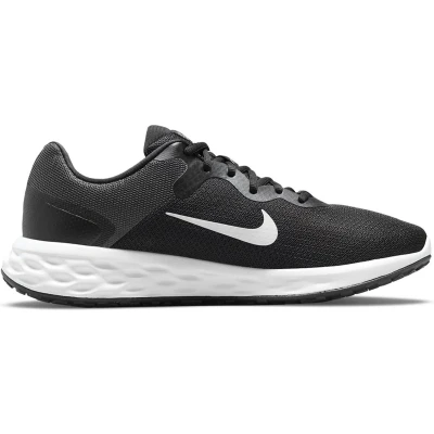 Afbeelding van NIKE Performance Revolution 6 Hardloopschoenen neutraal, Heren, Maat: 45.5, Black/white/iron grey Textiel/ synthetisch