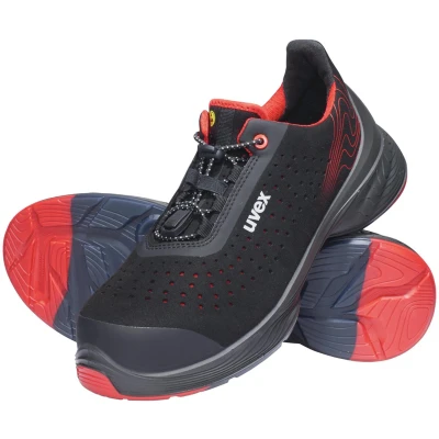 Afbeelding van Uvex 1 G2 Halbschuhe S1P 68372 Schwarz, Rot (68372) 39 (Weite 11)