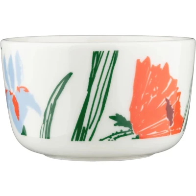 Afbeelding van Marimekko Puutarhakutsut schaal 2,5 dl White green orange