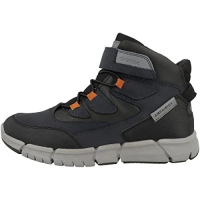 Afbeelding van Geox Flexyper BOY ABX Korte laarzen voor kinderen, Maat: 38, Navy/grey Leer en imitatieleer