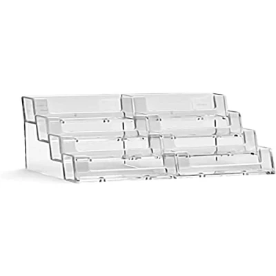 Afbeelding van Taymar 8BC93 visitekaarthouder, visitekaartjeshouder, 2 x 4 etages, transparant, 1 stuk