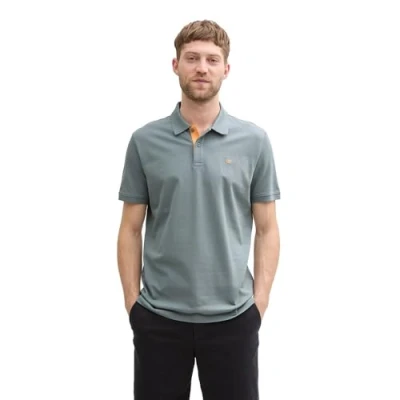Afbeelding van TOM Tailor Basic WITH Contrast Poloshirt, Heren, Maat: Large, Trooper green