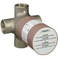 Afbeelding van Hansgrohe quattro basisgarnituur inbouwdeel met keramisch binnenwerk chroom 15930180