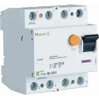 Afbeelding van Eaton aardlekschakelaar 4 polig 63 ampere PFIM 634003 A MB