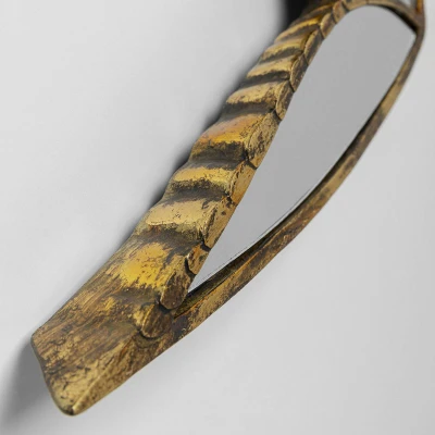 Afbeelding van KARE Zwaluw Spiegel wandobject, polyresin, glas, goud