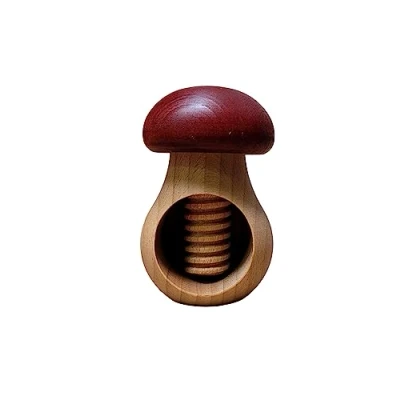 Afbeelding van Wooden World Notenkraker gemaakt van natuurlijk beukenhout ZEER SOLID champignonclaret