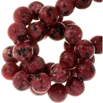 Afbeelding van Labradoriet Kralen (8 mm) Dark Red (46 stuks)